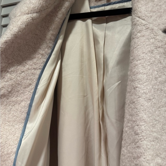 Anthropologie Boucle Wool Cocoon Coat Oversized Double Breasted Cream - Picture 7 of 7